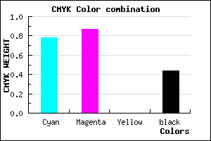 #1F128F color CMYK mixer