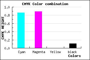 #1F18E2 color CMYK mixer