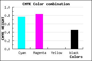 #20178B color CMYK mixer