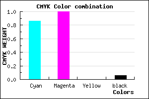 #2100EF color CMYK mixer