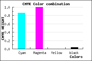 #2100F4 color CMYK mixer