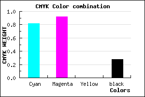 #210FB7 color CMYK mixer
