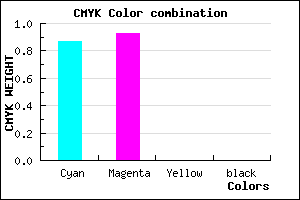 #2112FE color CMYK mixer