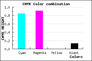 #2113DD color CMYK mixer