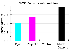 #211A38 color CMYK mixer