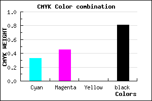 #211B31 color CMYK mixer
