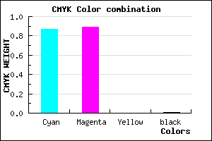 #211CFC color CMYK mixer