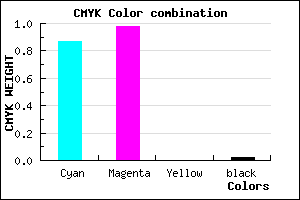 #2104FA color CMYK mixer