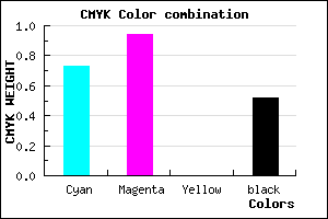 #21077B color CMYK mixer