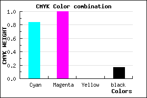 #2200D3 color CMYK mixer