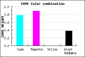 #22129E color CMYK mixer