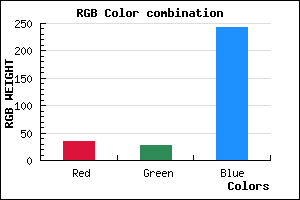 rgb background color #221BF3 mixer