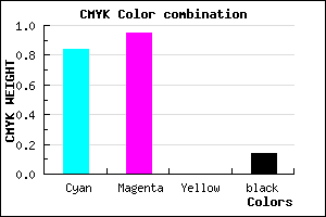 #230CDC color CMYK mixer