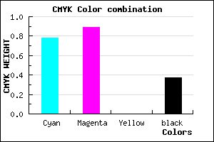 #2311A1 color CMYK mixer