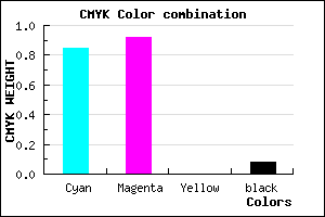 #2312EB color CMYK mixer