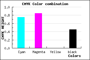 #23158D color CMYK mixer