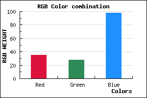 rgb background color #231C62 mixer