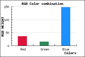 rgb background color #240F94 mixer