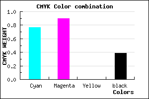 #240F9B color CMYK mixer