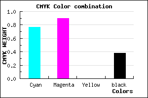 #240F9D color CMYK mixer