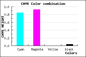 #2410F5 color CMYK mixer
