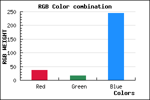rgb background color #2410F5 mixer