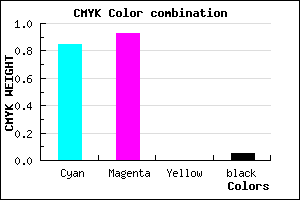 #2412F1 color CMYK mixer