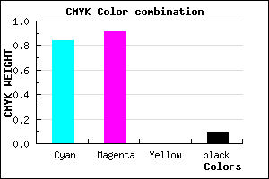 #2416E8 color CMYK mixer