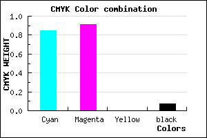 #2416ED color CMYK mixer