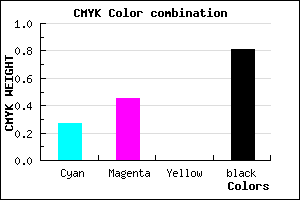 #241B31 color CMYK mixer