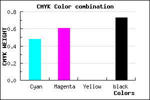 #241B45 color CMYK mixer