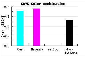 #241D7B color CMYK mixer