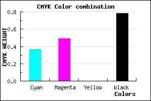 #241D39 color CMYK mixer