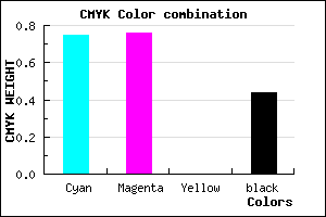 #24238F color CMYK mixer