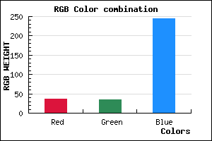 rgb background color #2423F5 mixer