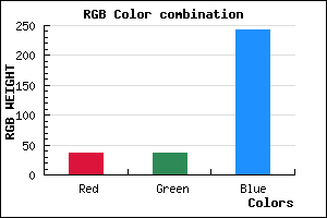 rgb background color #2424F2 mixer