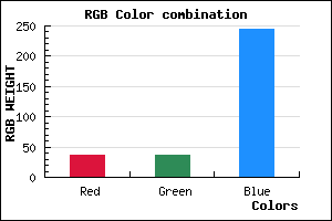 rgb background color #2424F5 mixer