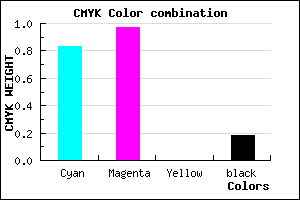 #2407D1 color CMYK mixer