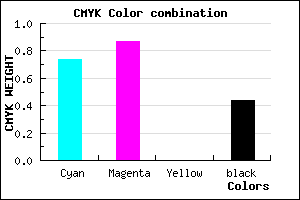 #25128E color CMYK mixer