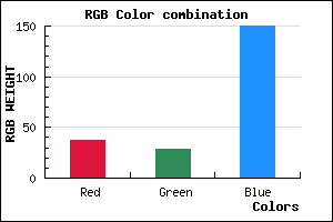 rgb background color #251C96 mixer