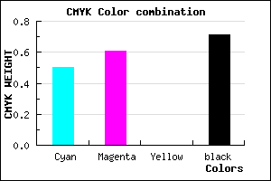 #251D4A color CMYK mixer