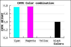 #25249B color CMYK mixer