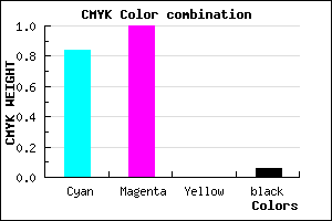 #2600EF color CMYK mixer