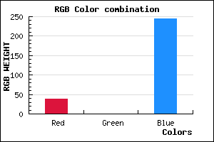 rgb background color #2600F4 mixer