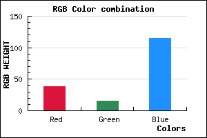 rgb background color #260F73 mixer