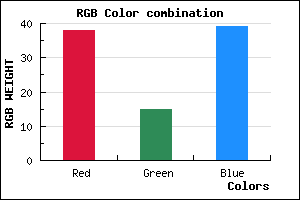 rgb background color #260F27 mixer