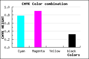 #2611AD color CMYK mixer