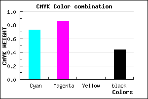 #26148E color CMYK mixer