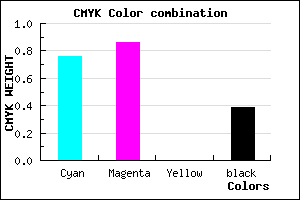 #26169C color CMYK mixer