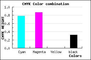 #2616AE color CMYK mixer